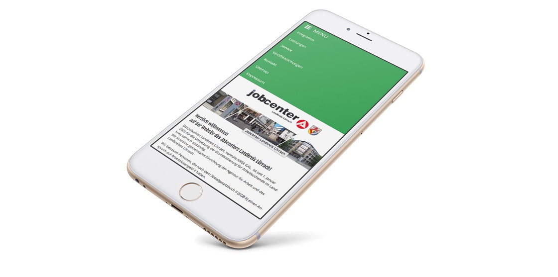 Mobile Jobcenter Website