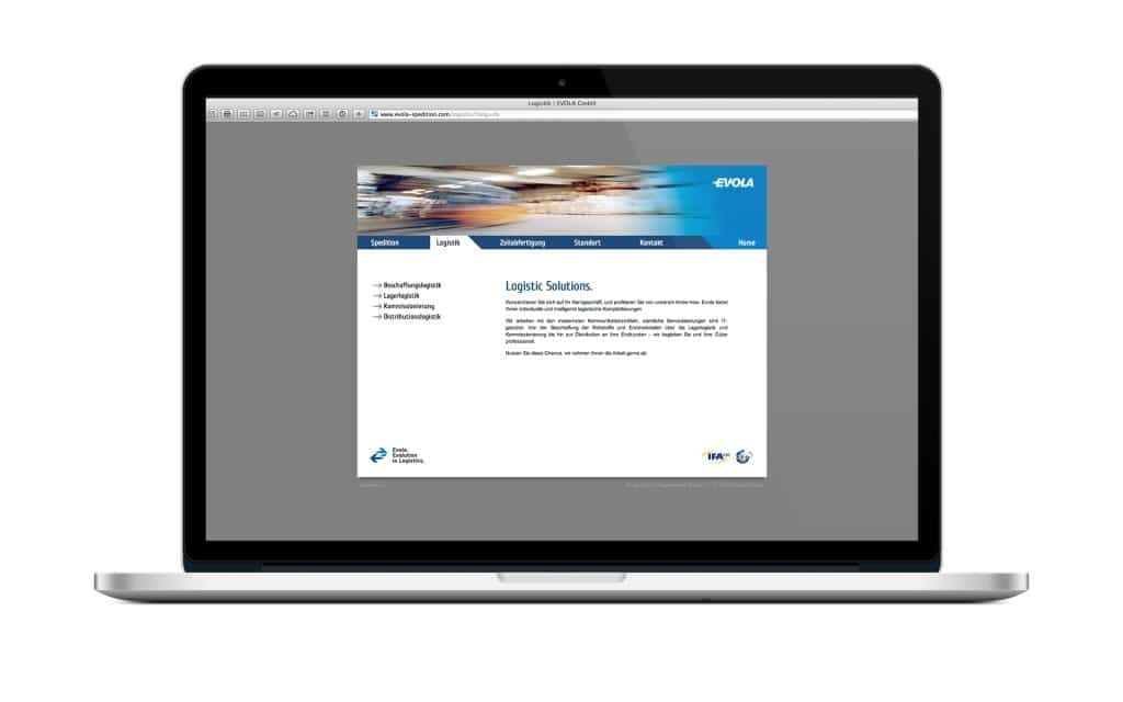 Logistiker Website Beispiel