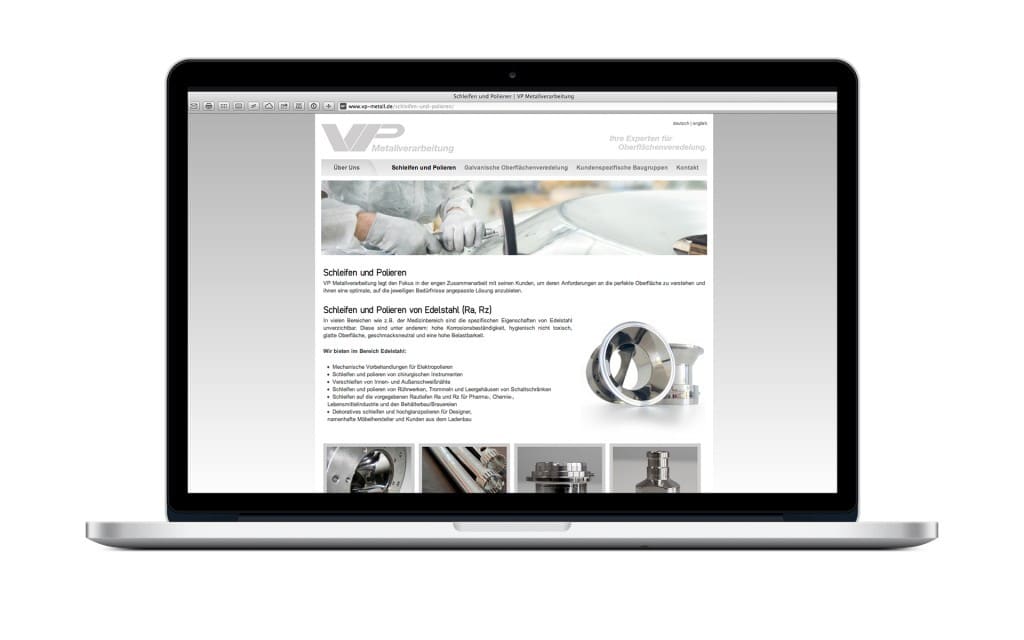 Responsive Webdesign Metallverarbeitung Efringen-Kirchen