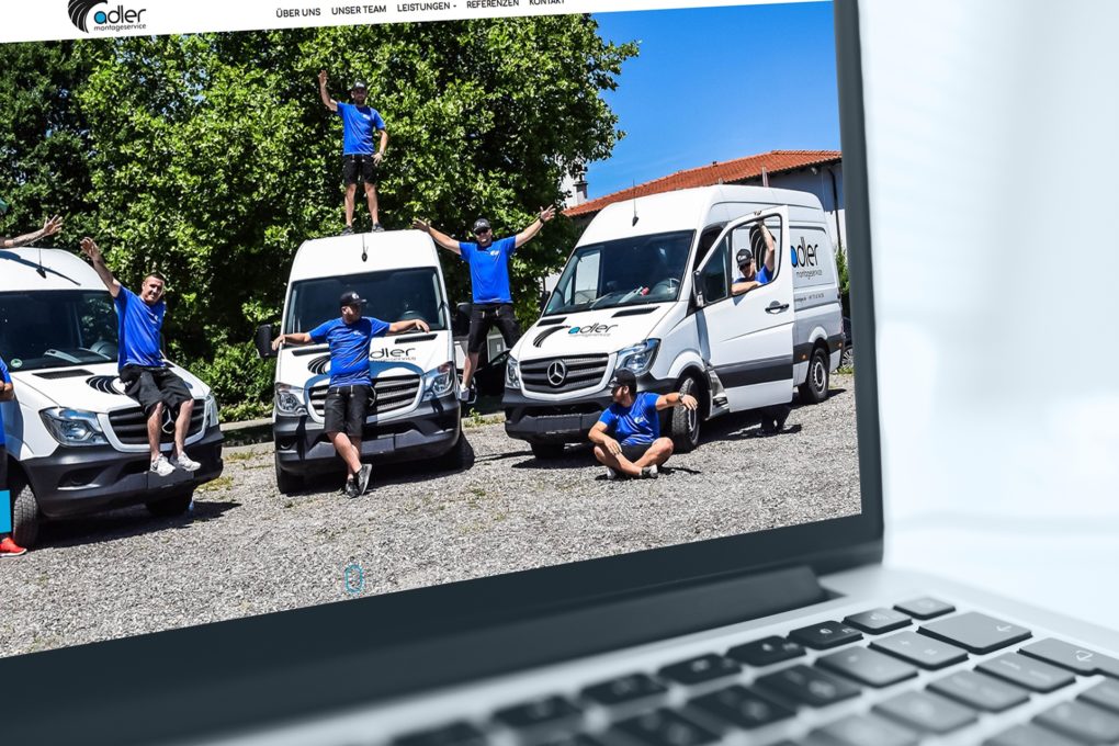 Webdesign Beispiel Montageservice